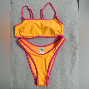 Wild Fable Yellow and Pink Bikini